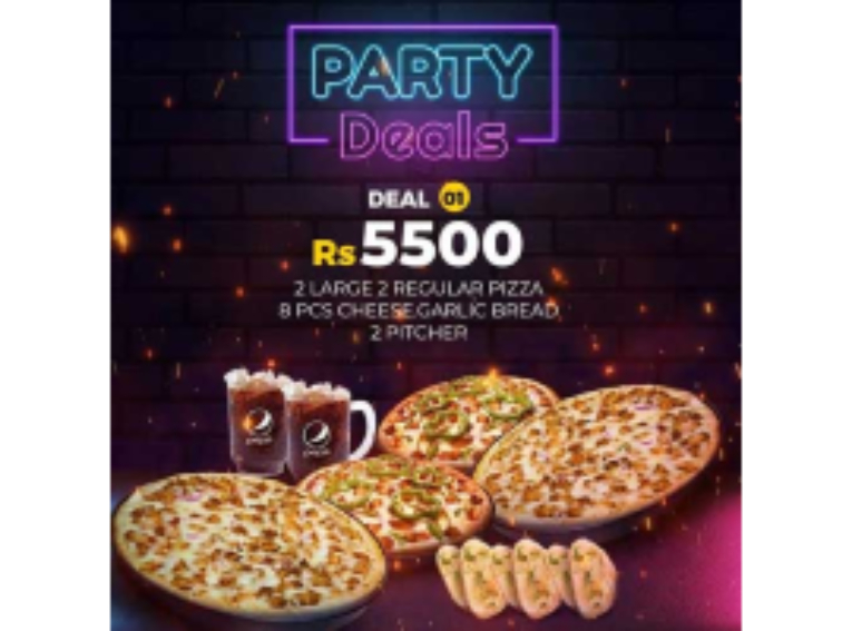 Pizza One Party Deal 1 For Rs.5500/-